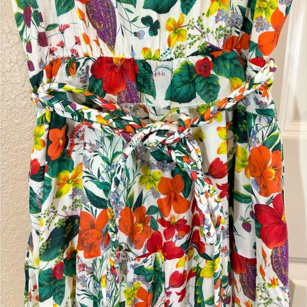 J. Crew Ruffle-front Maxi Dress In Ratti Island Botanical Print - Picture 7 of 16